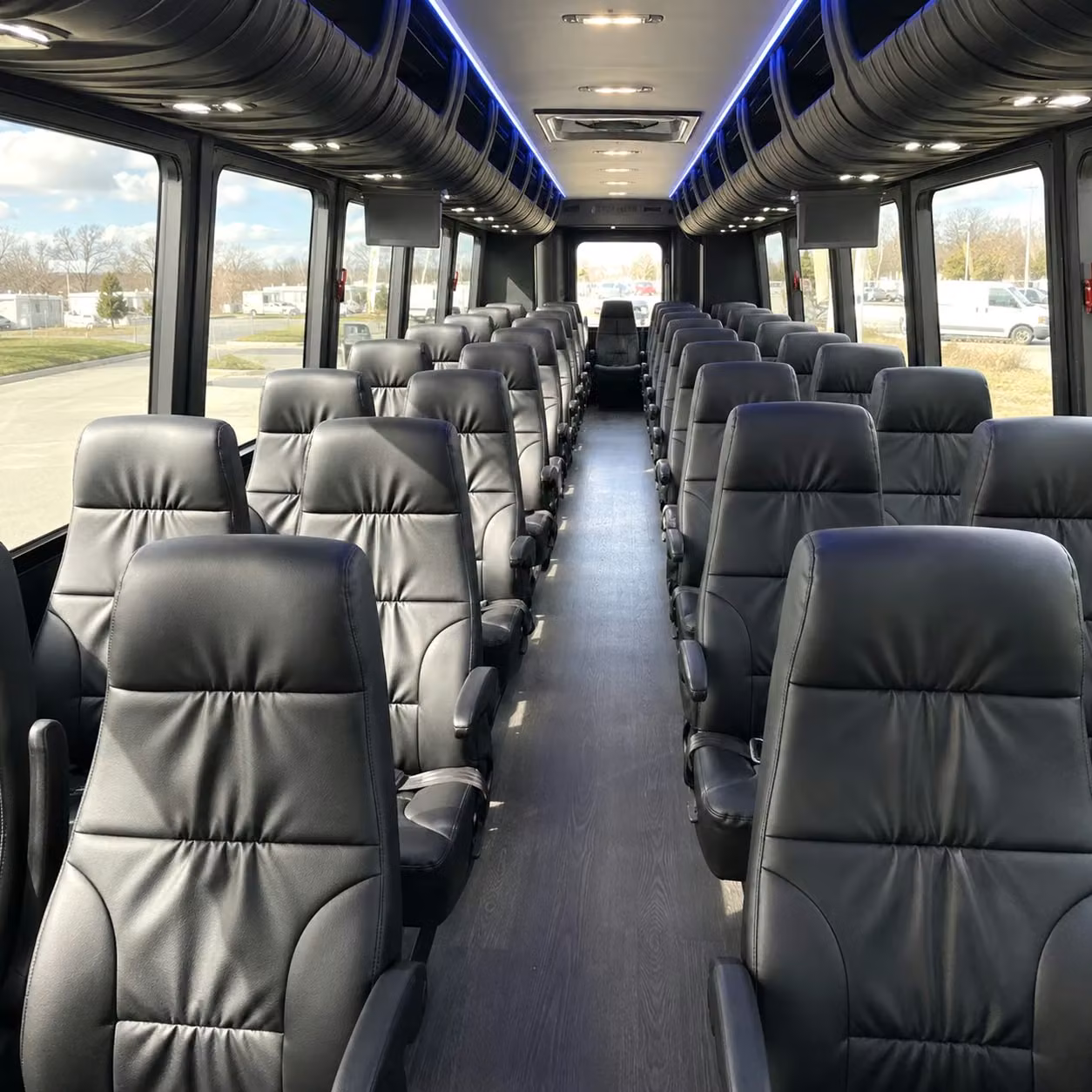 28 passenger minibus inside
